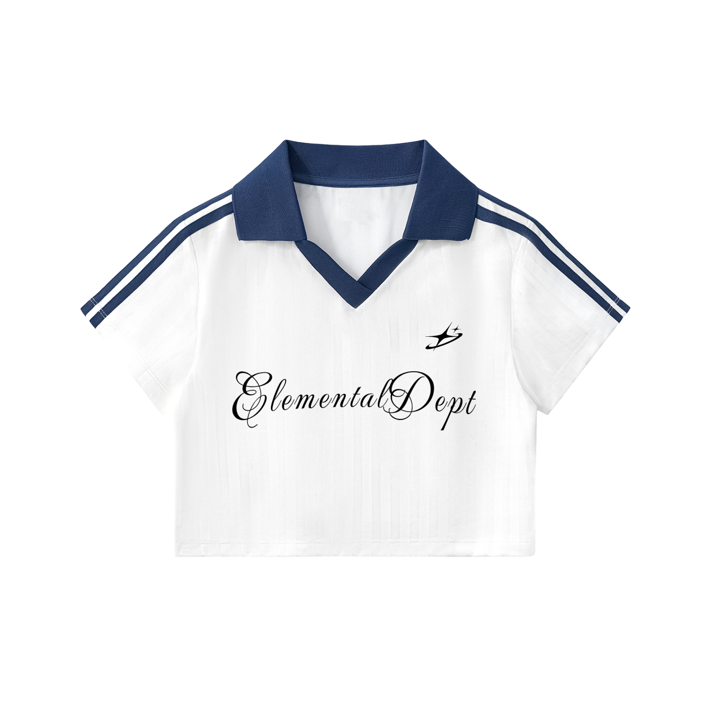 Baller White Retro Top