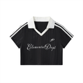 Baller Black Retro Top